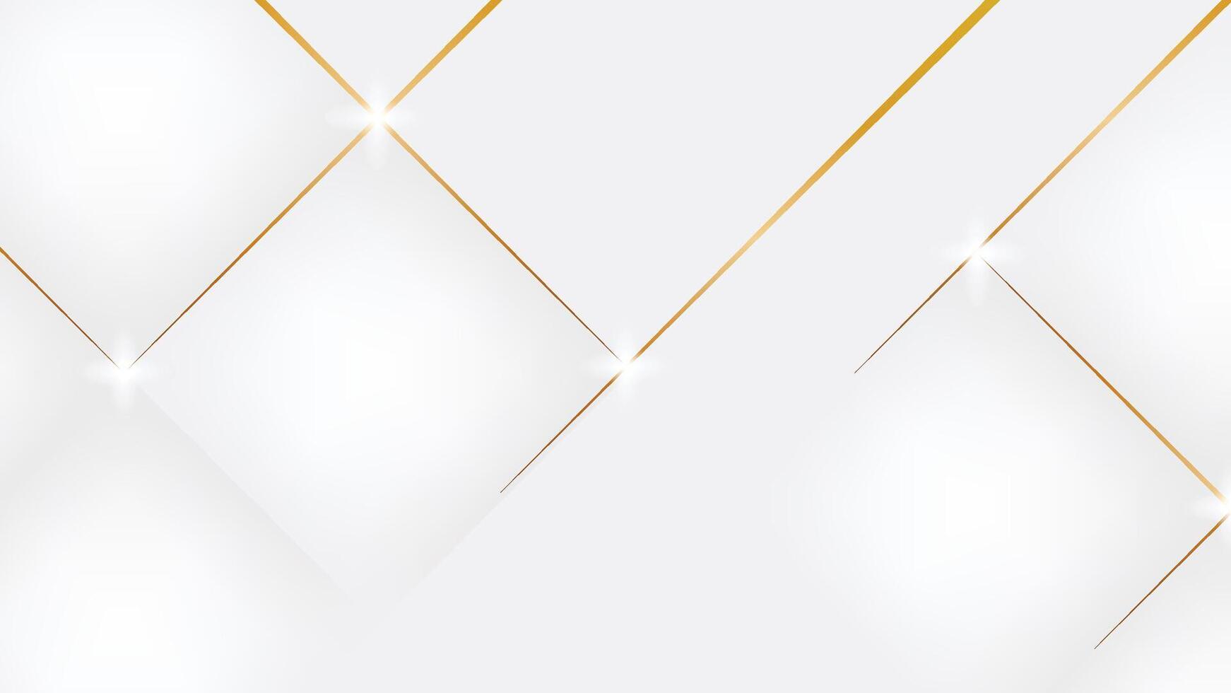 Elegant gold and white abstract geometric background vector