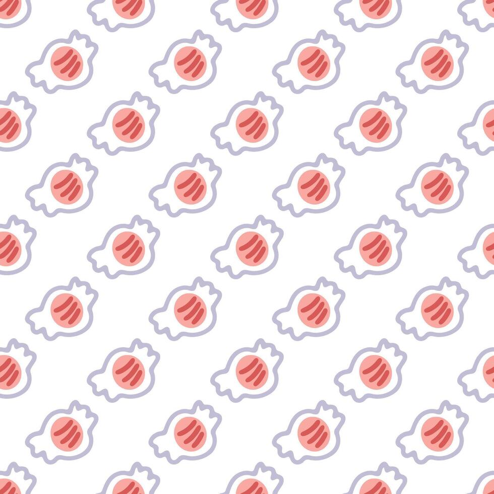 Seamless Cute Cartoon Candy Pattern vector