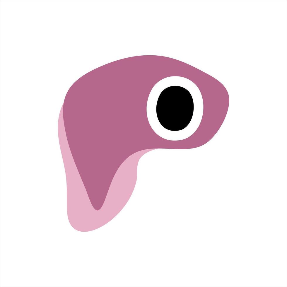 Cartoon Little Floating Fish Tadpole vector