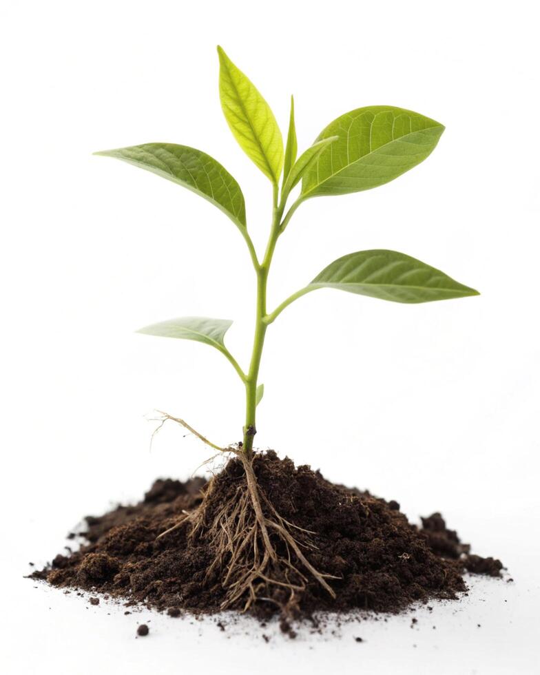 Rain tree isolated on white background.Tropical tree photo