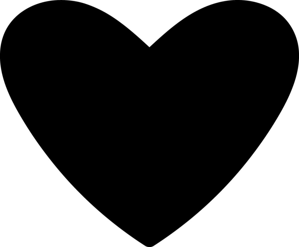 Stencil heart icon isolated Black vector