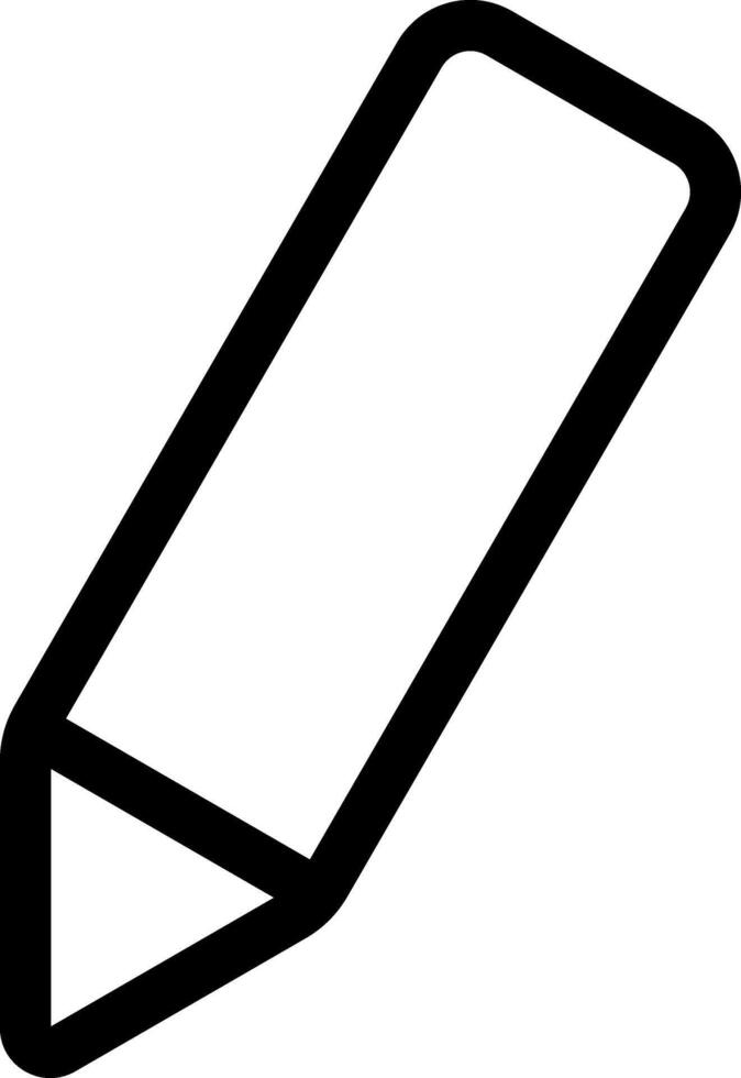 Pencil icon isolated. School symbol. Business icon Line vector