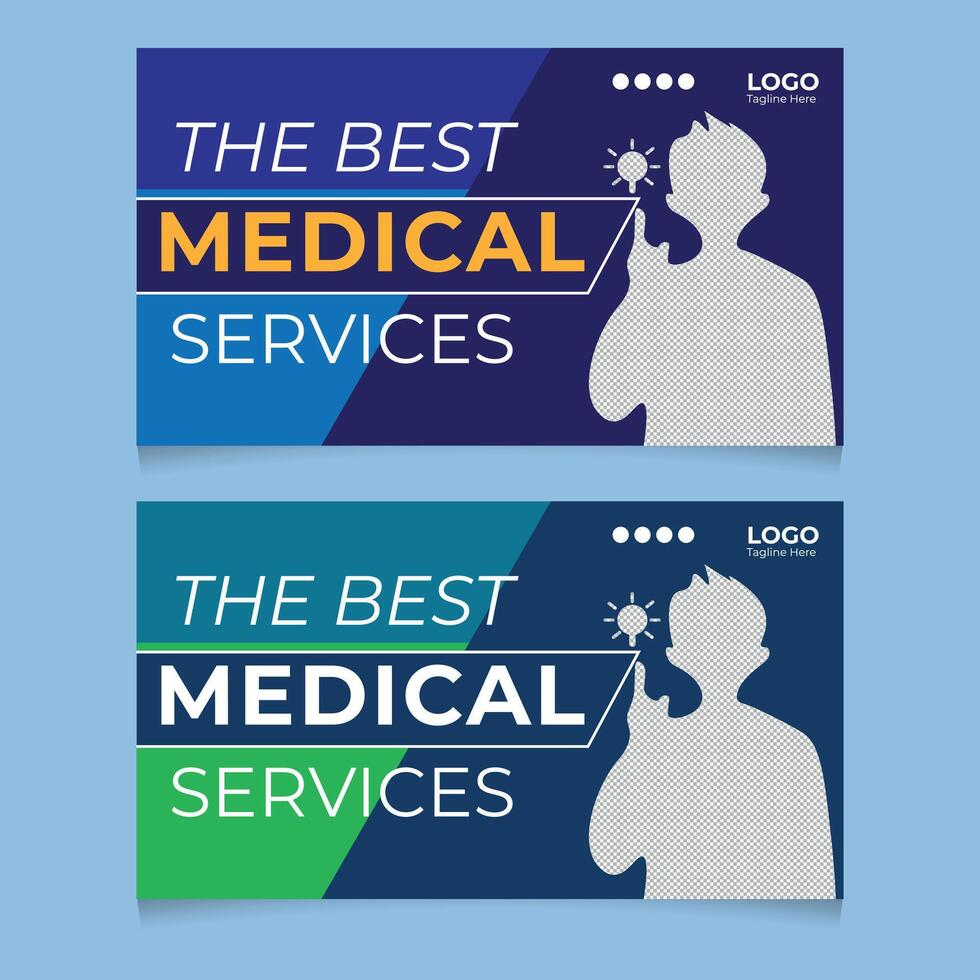Professional Medical Thumbnail for Your Live Broadcast vector
