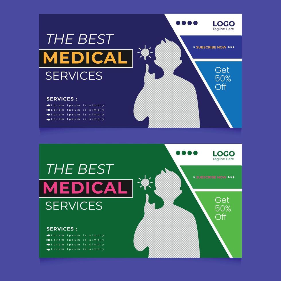 Medical Livestream Thumbnail Design That Stands Out vector