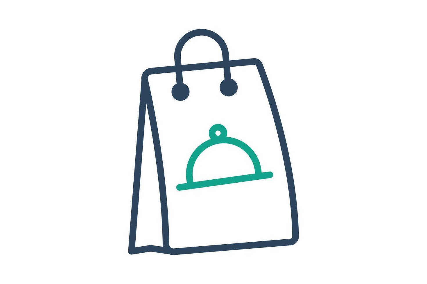 Delivery icon. line icon style. icon related to delivery food. catering elements illustration vector