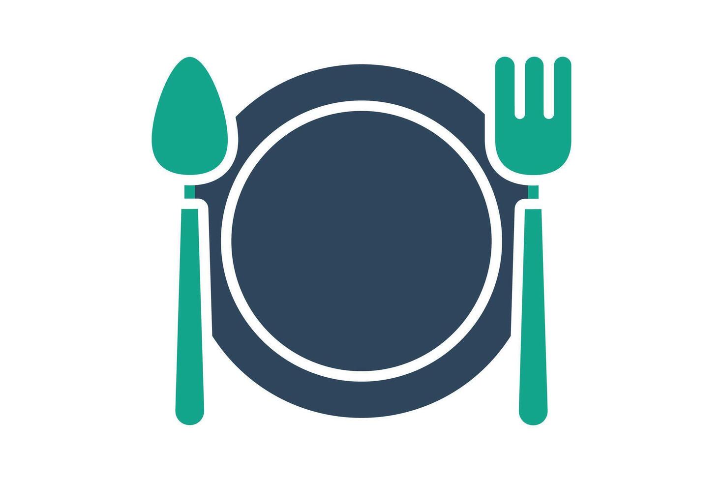 Eating icon. solid icon style. icon related to catered food. catering elements illustration vector