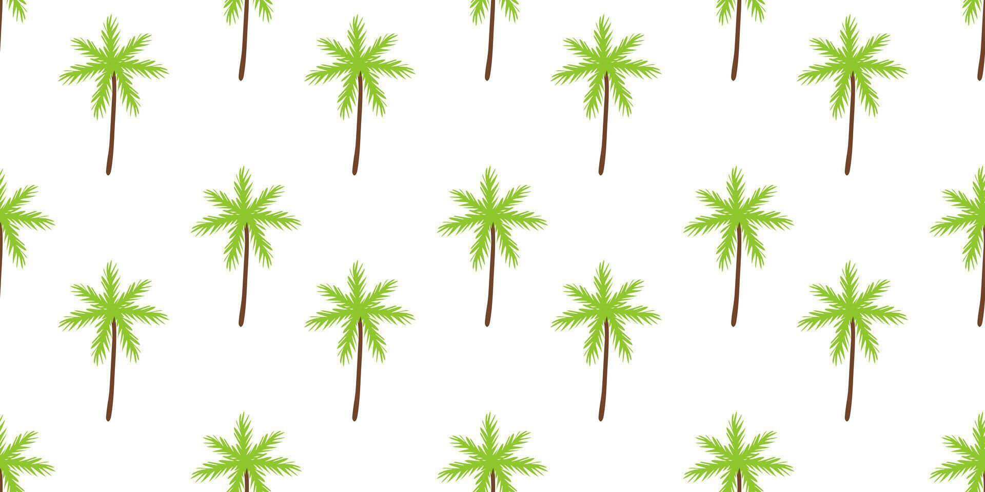 Summer Seamless pattern with tropical palm trees. Forest, jungle. Abstract nature hand drawn background texture. Minimalist illustration for poster banner cover wallpaper. vector