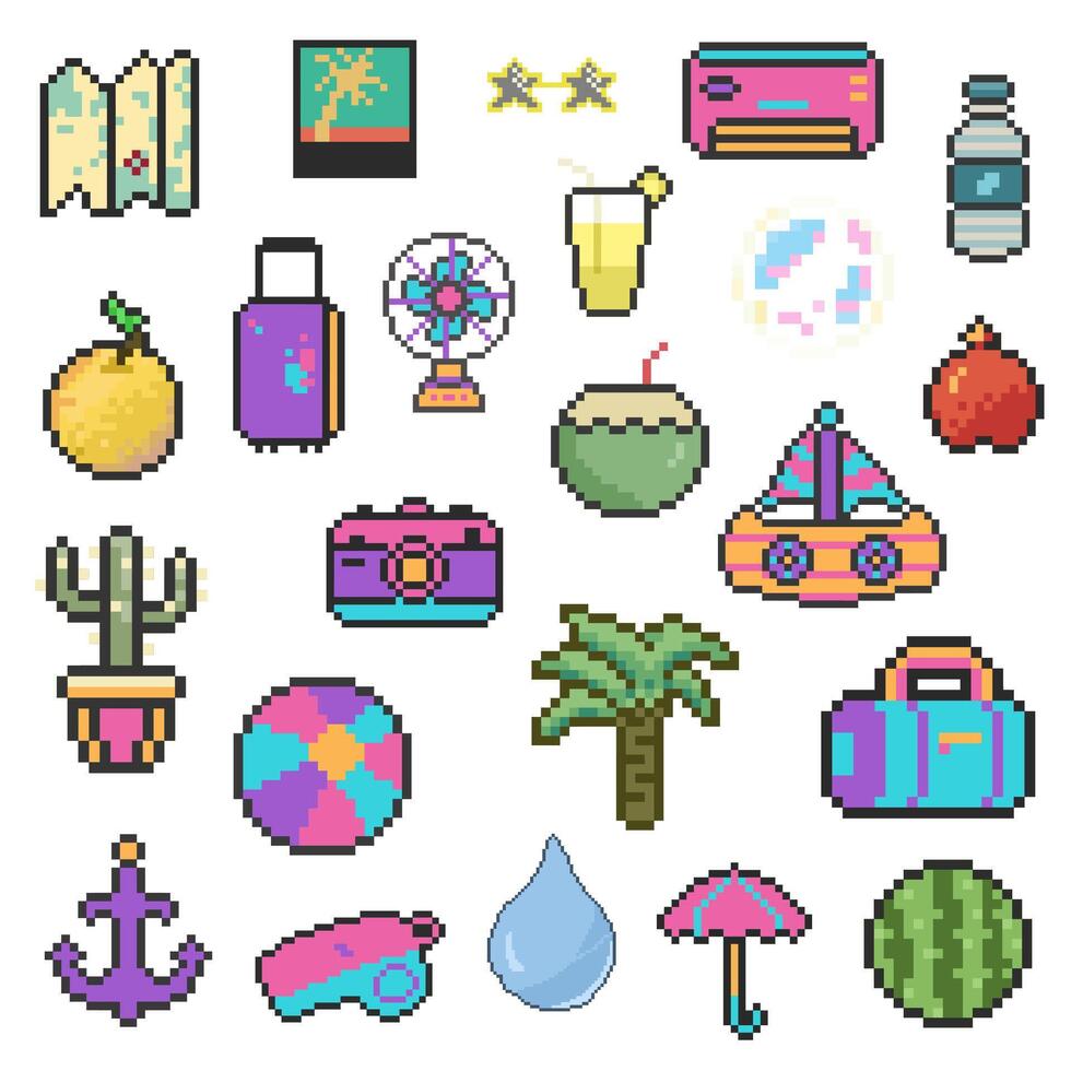 summer bundle pack vector