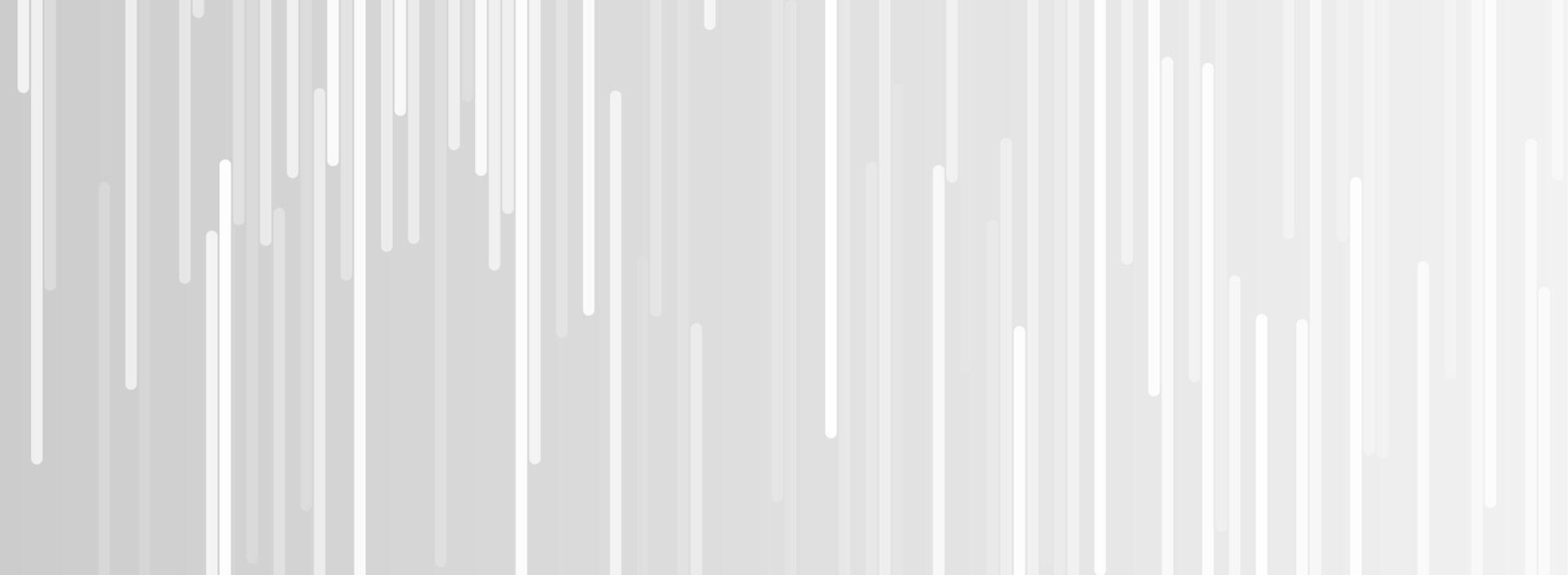 White and grey minimal lines abstract futuristic tech background vector