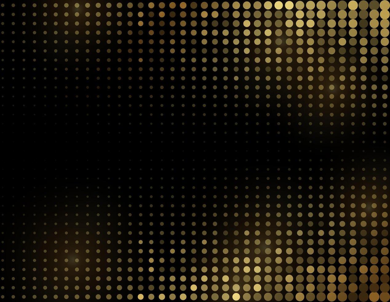 Shiny golden halftones particles abstract sparkling background vector