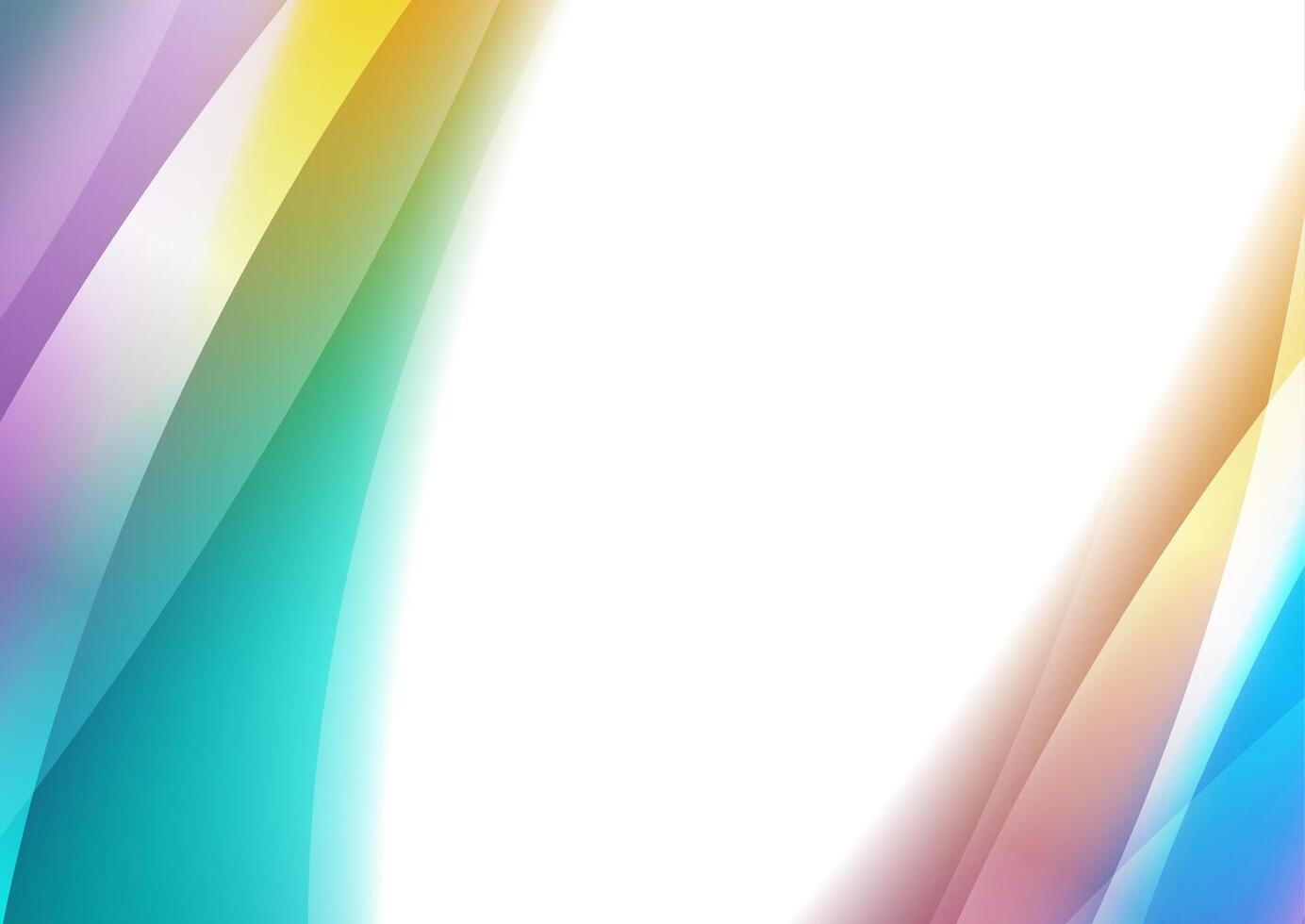Colorful smooth glossy wavy abstract elegant background vector