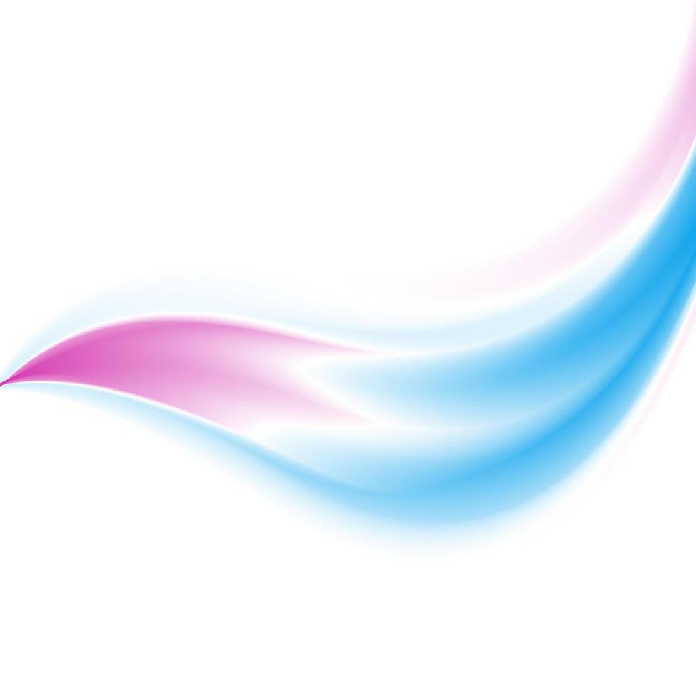 Bright blue purple smooth glossy wave abstract elegant background vector
