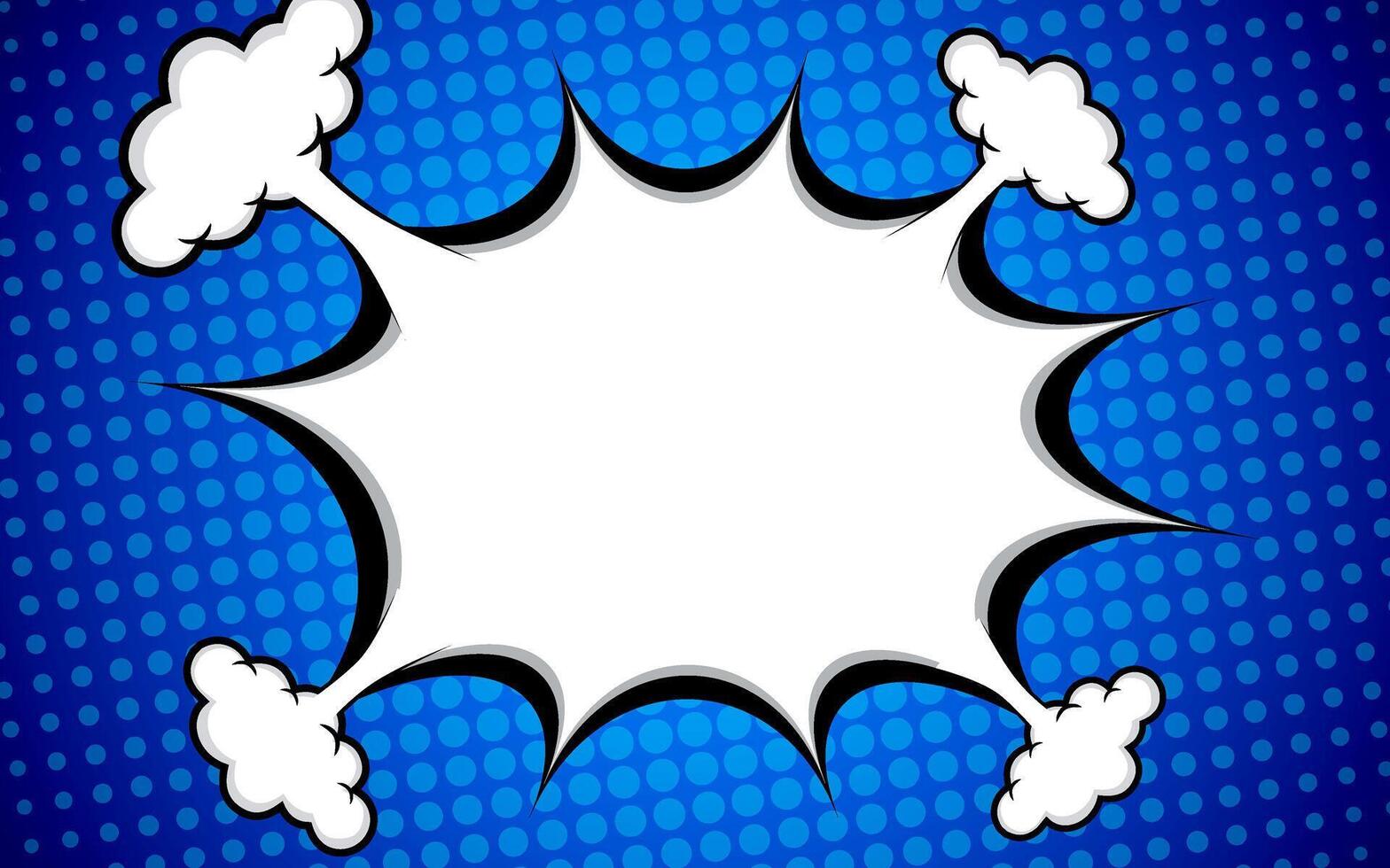 Pop Art Comic Speech Bubble Background. vector