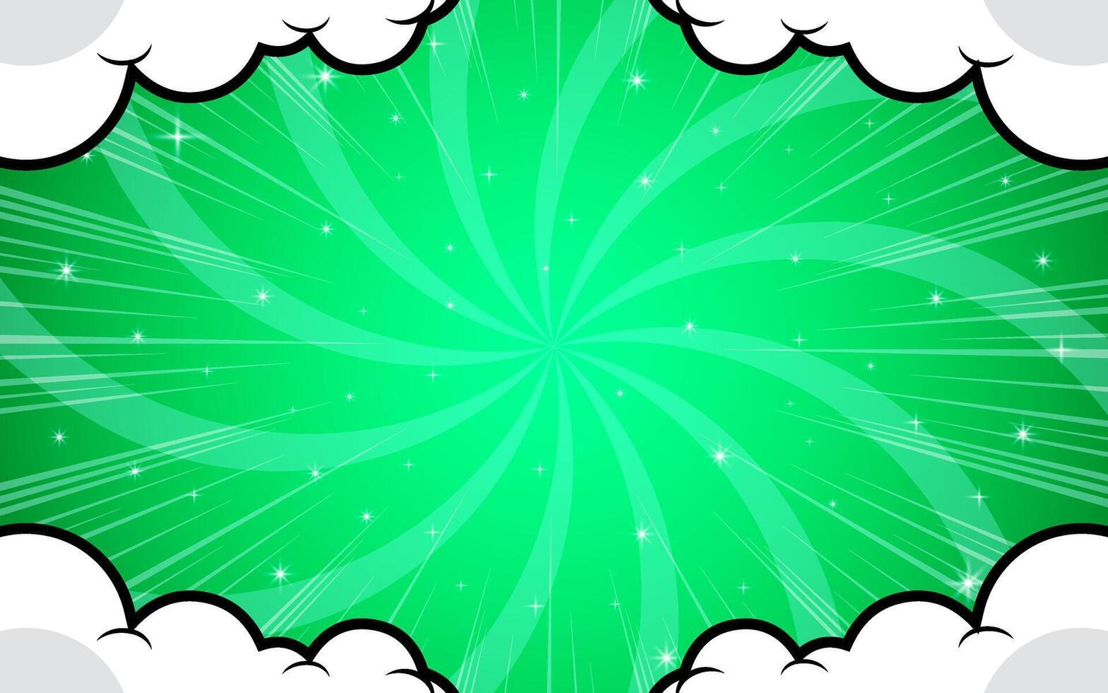 Comic book cartoon with cloud vector