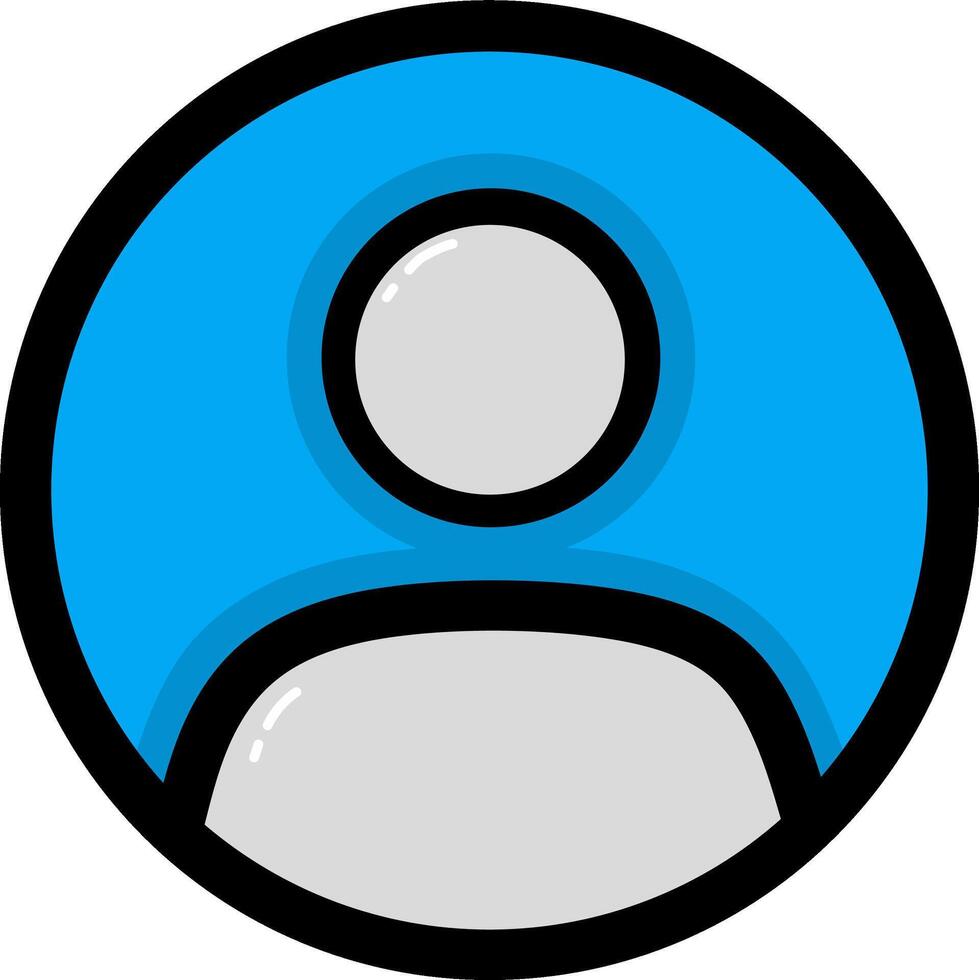 Flat design style profile icon design vector