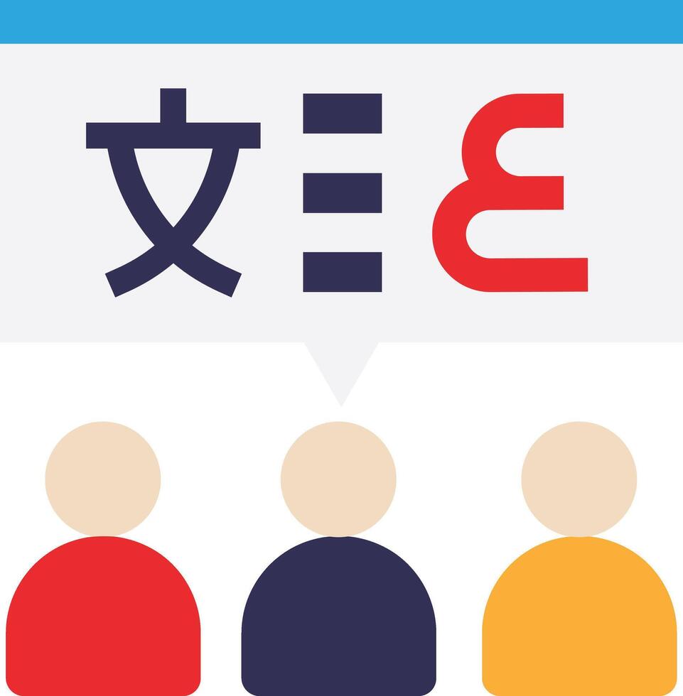 Language Translate User Chat vector