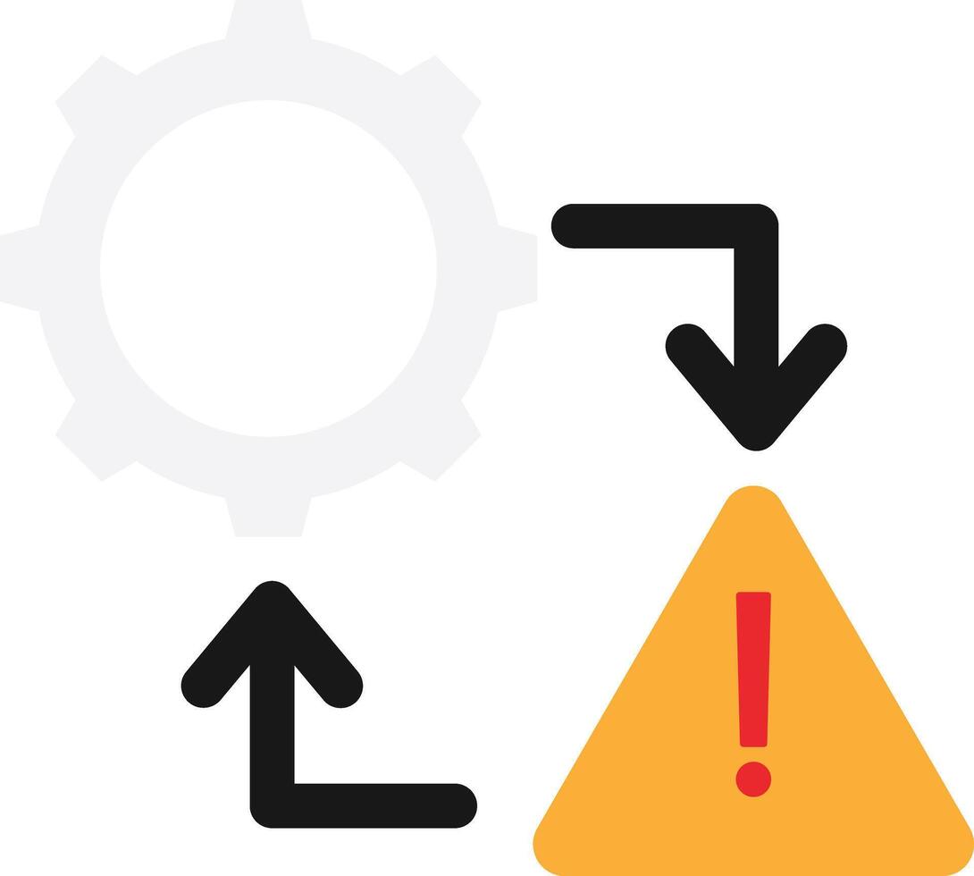 Risk Warning Setting vector