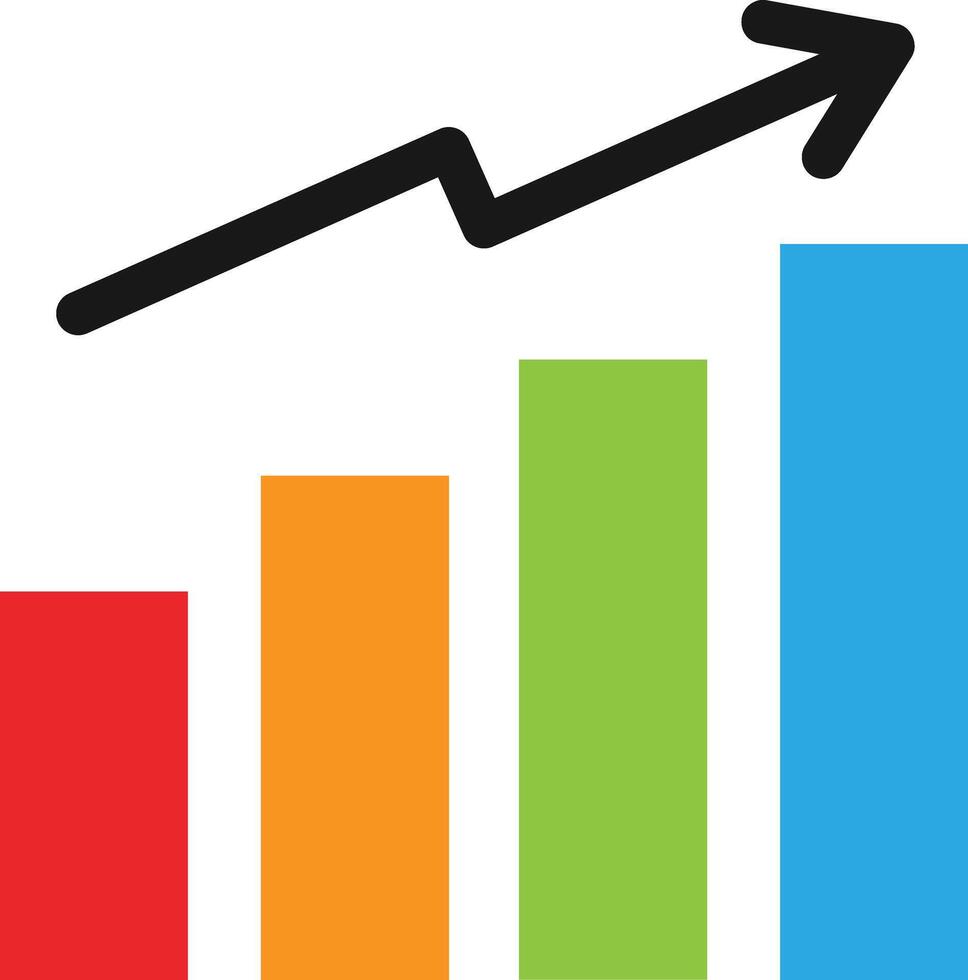 Bar Graph Analytcs Finance vector