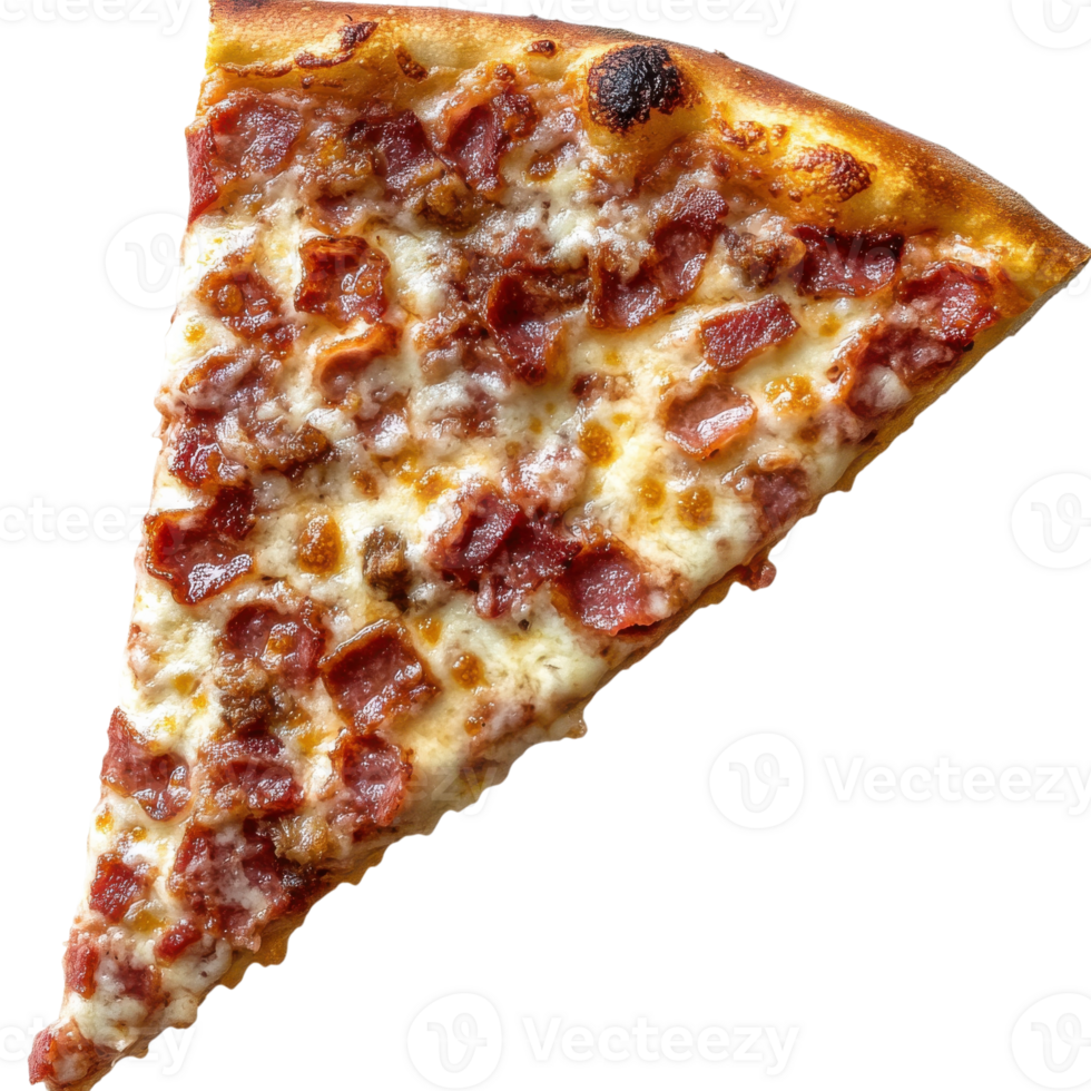 Pizza slice pepperoni on transparent Background png