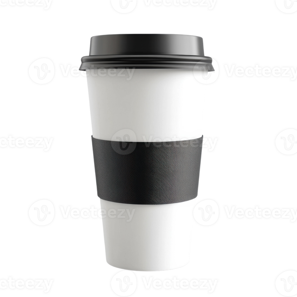 A coffee cup with a lid on transparent background png