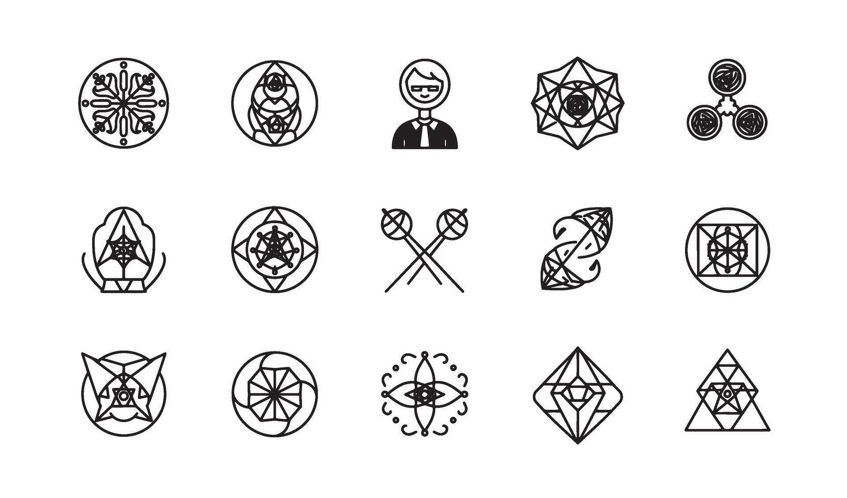 Minimalist Logo Pack with Clean Lines and Business Branding Use Now vector