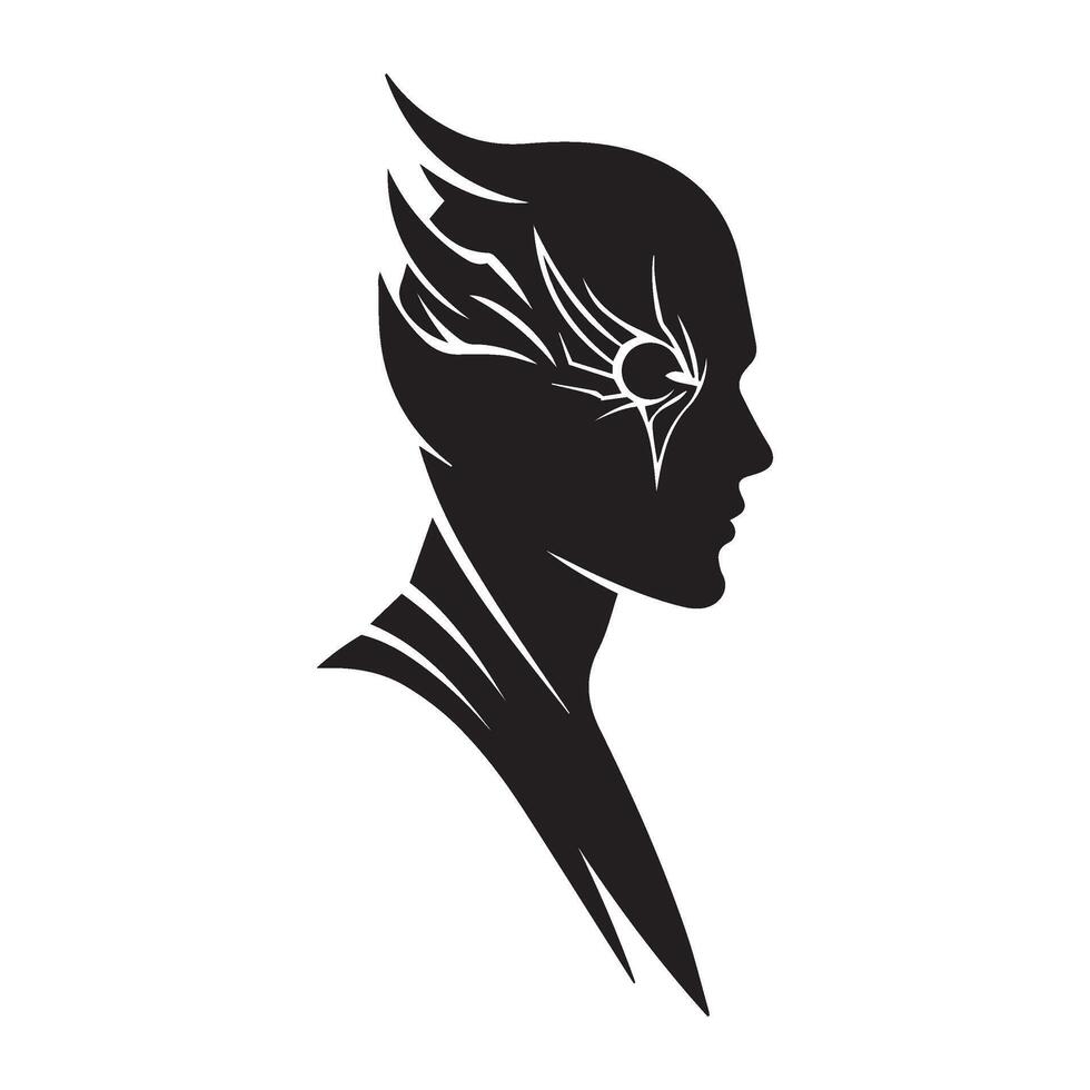Dark Warrior Mask Design Best for Fantasy Combat and RPG Covers vector