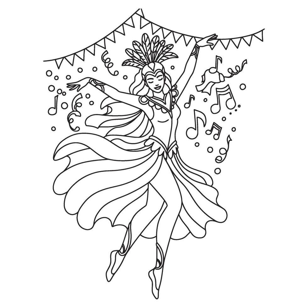 Carnival Mask Design Used in Parade Event Brochure and Ball Graphics vector