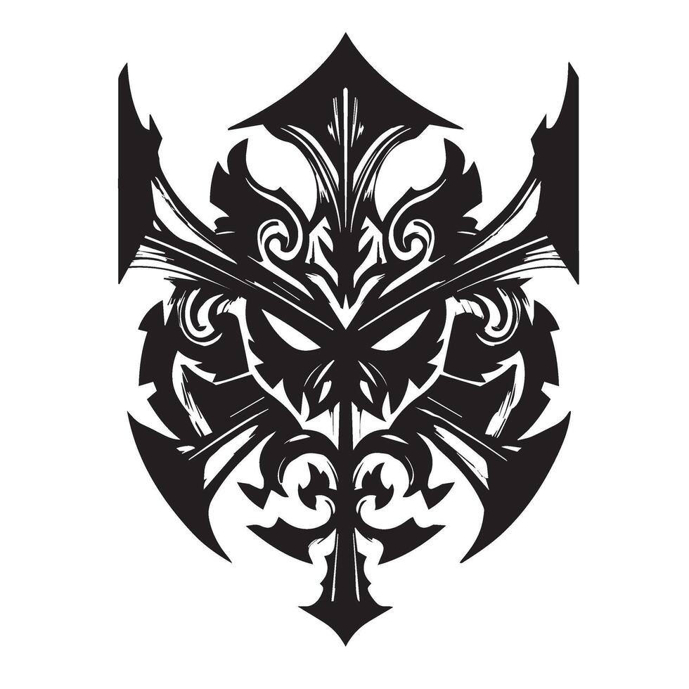 Tactical Skull Mask Art Ready for Strategic Fighter Storyboards vector