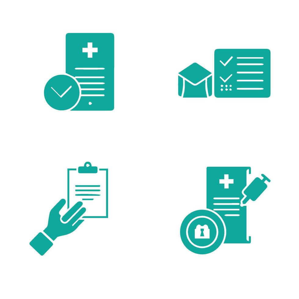 Healthcare Tools Icon Graphic collection with consistent stroke width vector