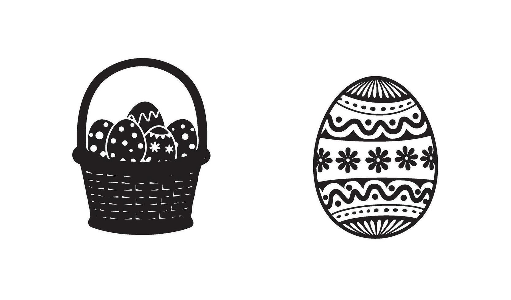 Church style Easter Sign Collection with symbolic Christian designs vector