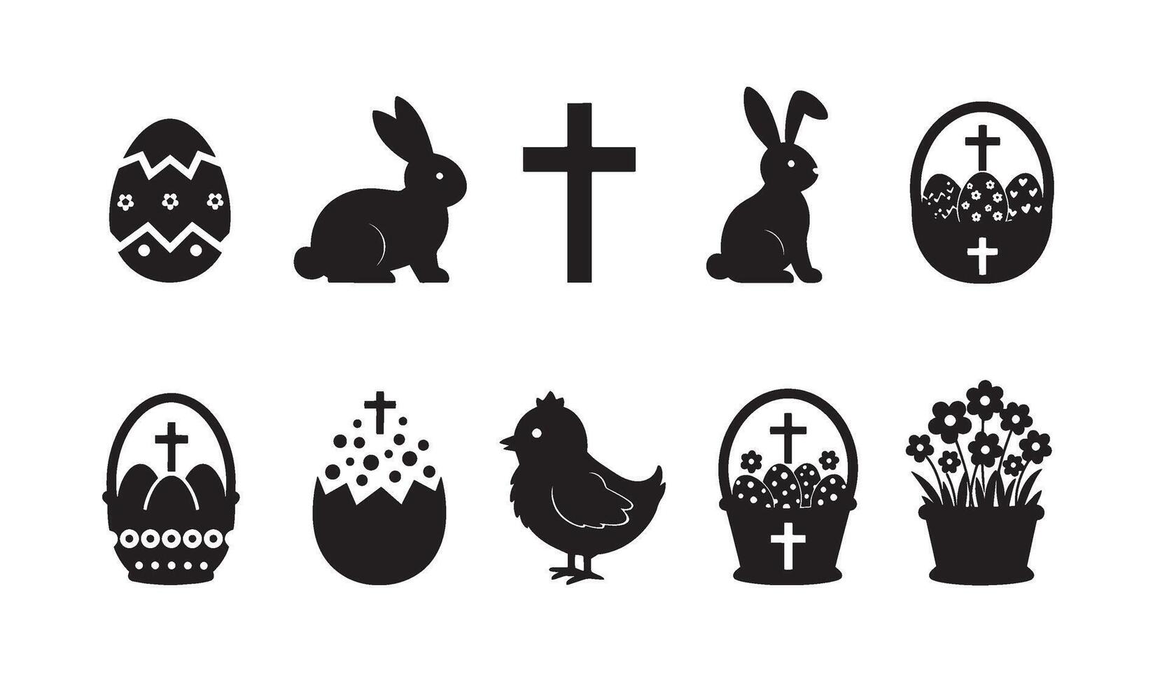 High quality Easter Elements Icon for cards crafts and web graphics vector