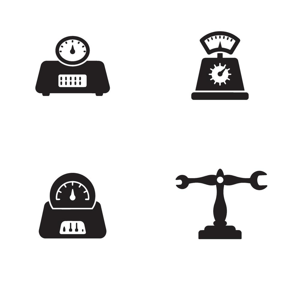 Antique Scale Icon Design for Weighing Symbols and Old Justice Concepts vector