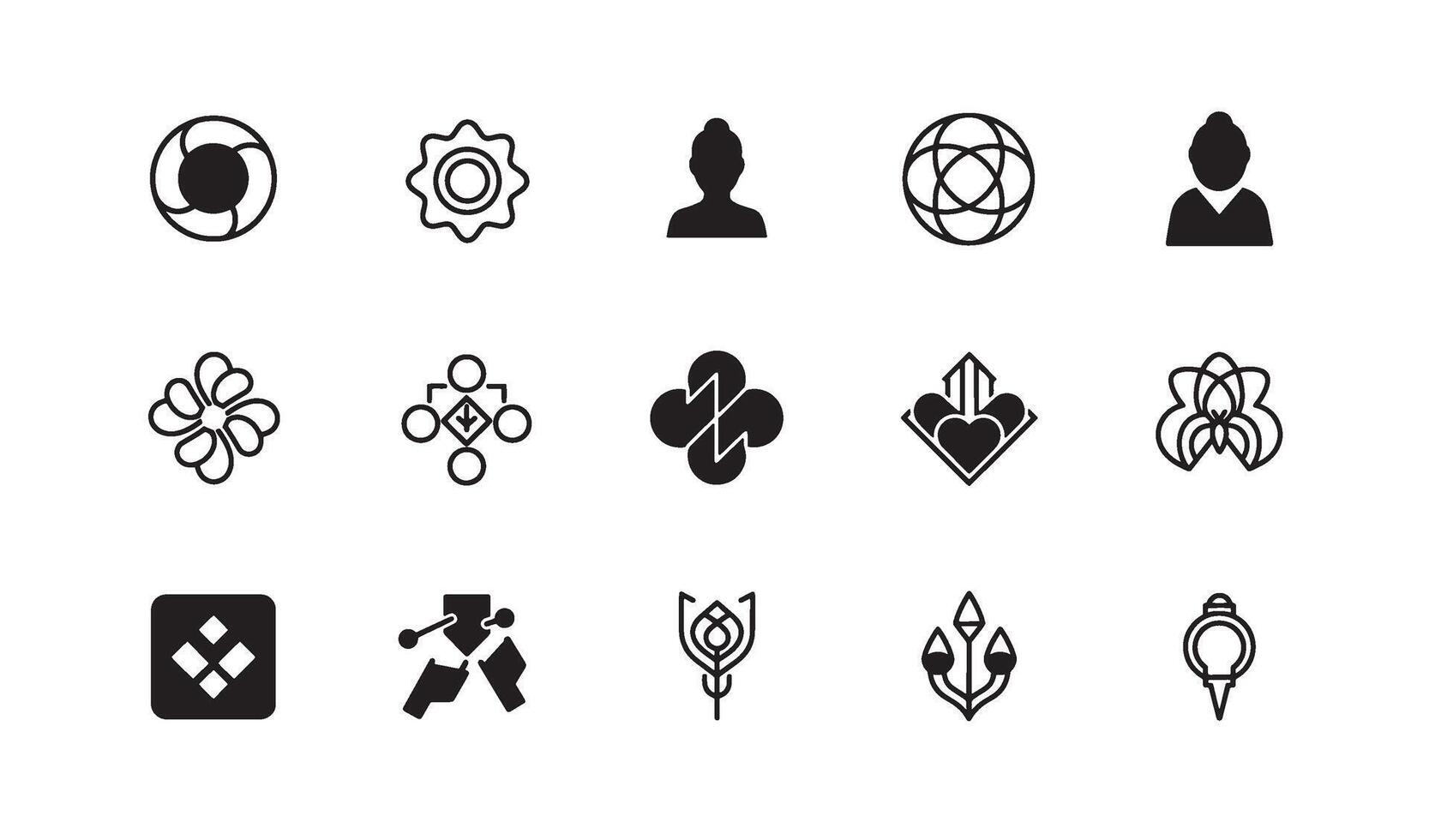 Tech Startup Logo Collection for Branding Strategy and Visual Assets vector