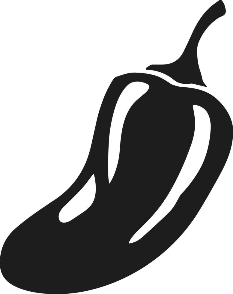 Chili Pepper Silhouette - Hot Spice Icon for Food and Culinary Design Projects vector
