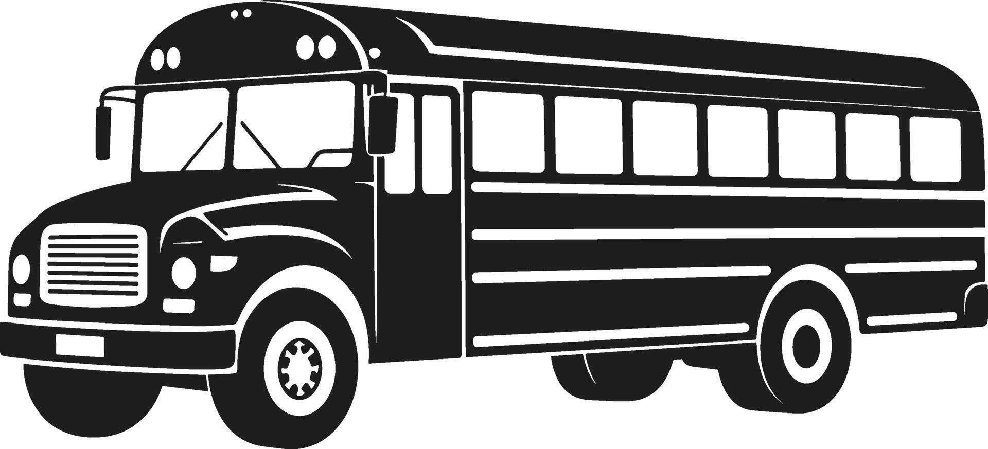 School Bus Silhouette for Back to School Design vector