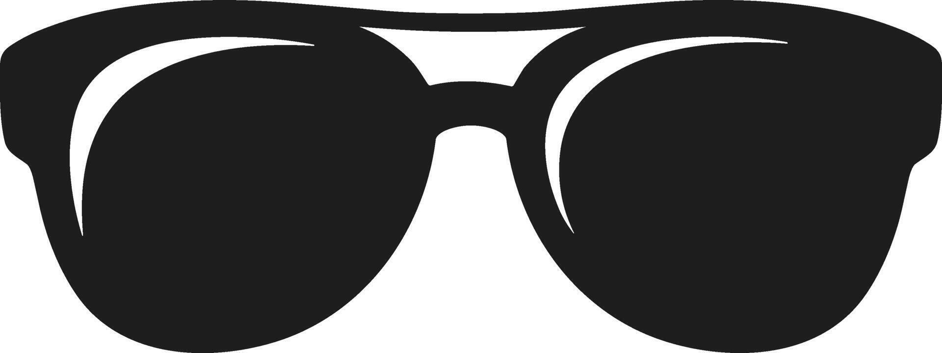 Stylish Sunglasses Silhouette - Summer Beach Accessory Illustration for Travel and Holiday Themes vector