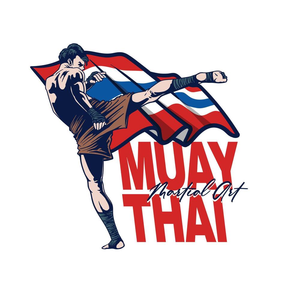 muay thai thailand sport vector