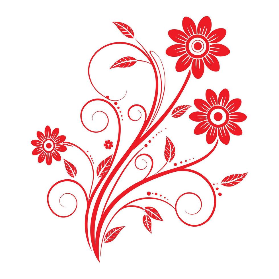 Beautiful Elegant Floral vector