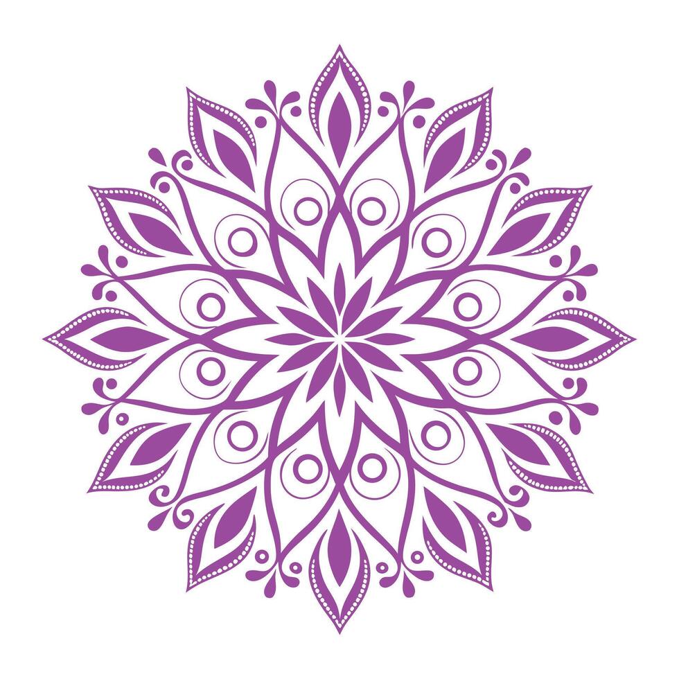 Mandala pattern Coloring Art wallpaper design, tile pattern vector