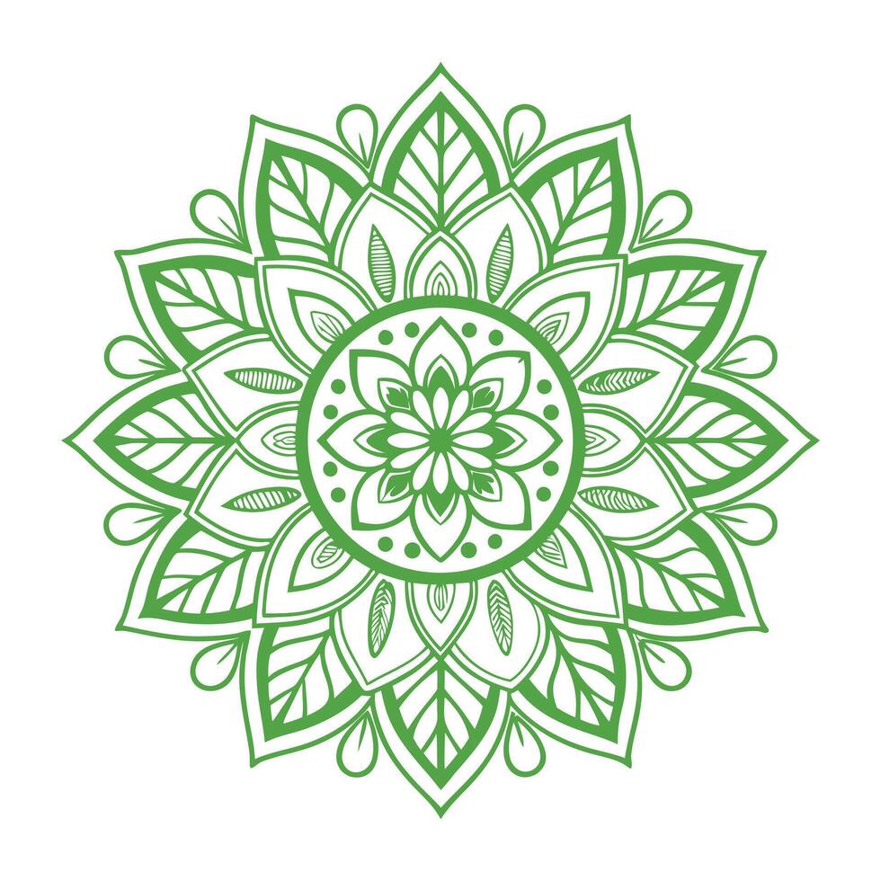 Colorful Mandala Design Ornament. Multicolor mandala . vector