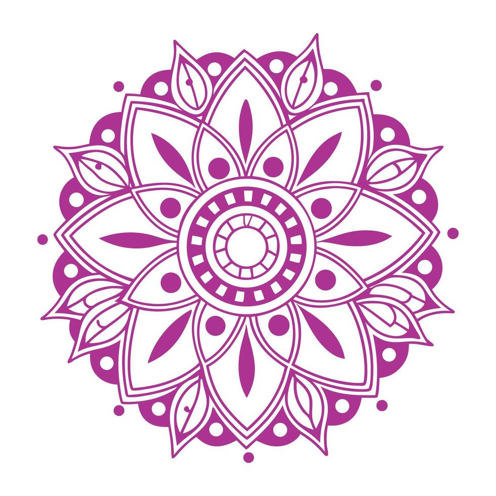 Mandala design art and illustration with background vector