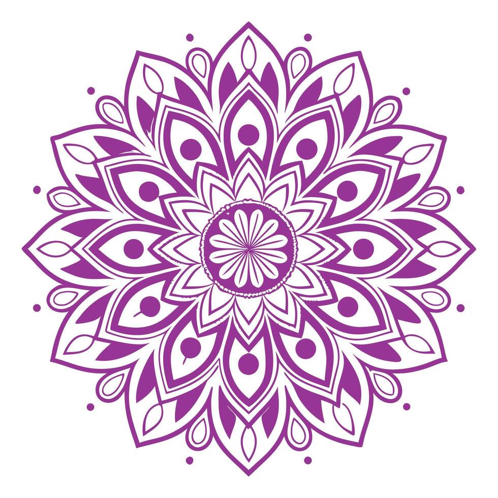Circular mandala ornament vector