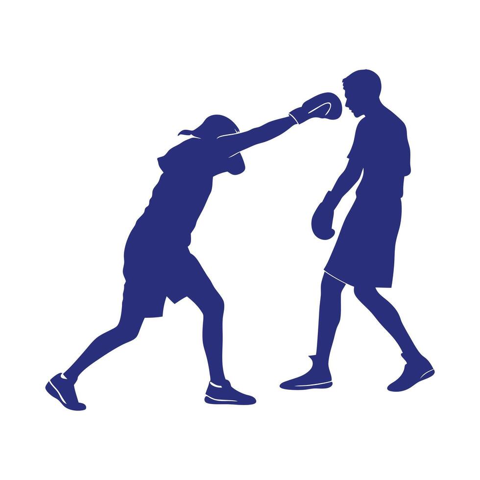 Muay thai thai boxing vector