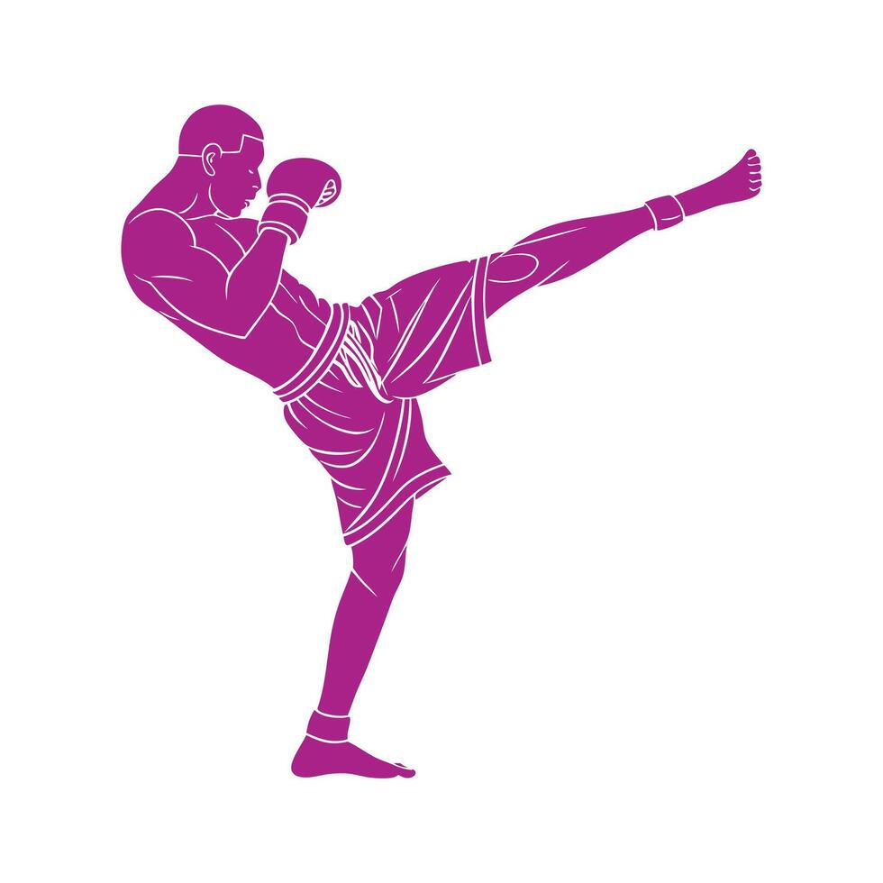 Flat design sport silhouettes vector