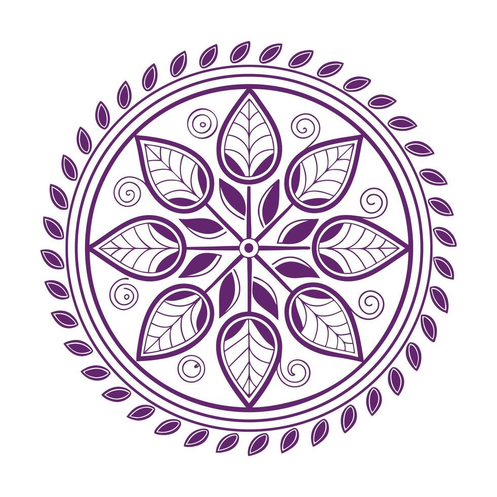 Lineal mandala design vector