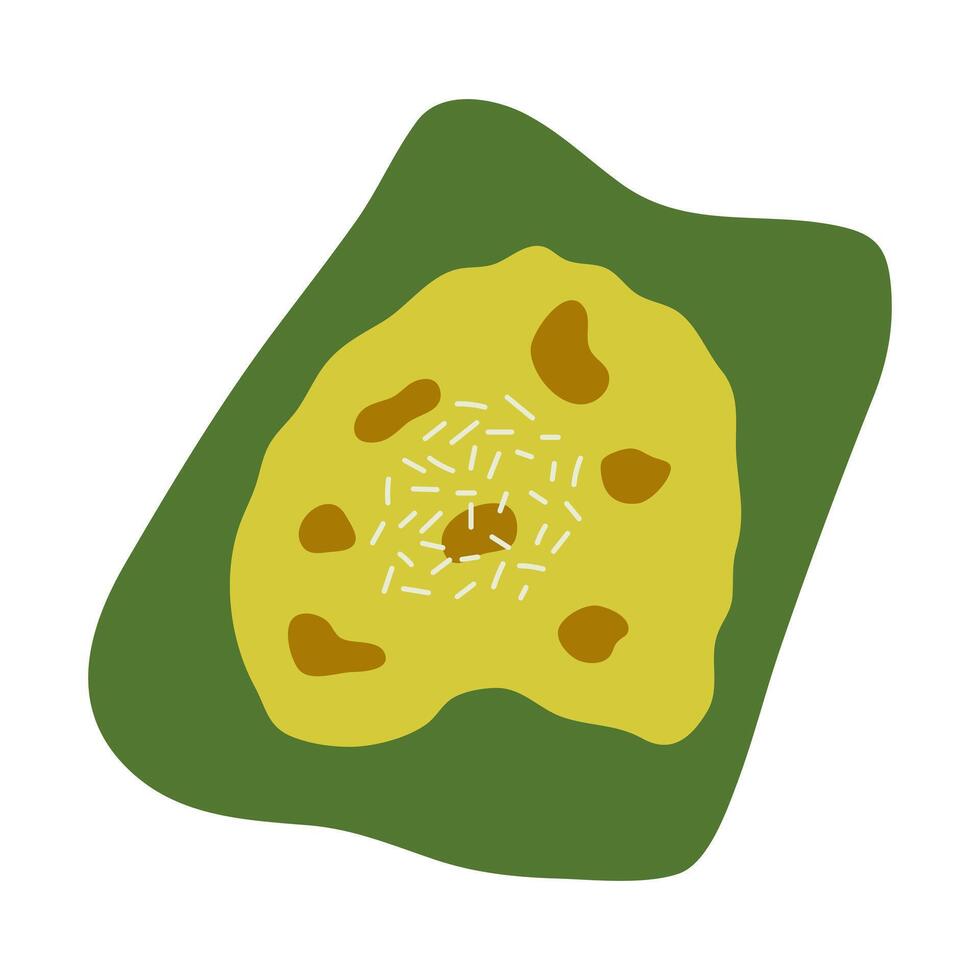 Closeup Getuk Traditional Indonesian Food vector
