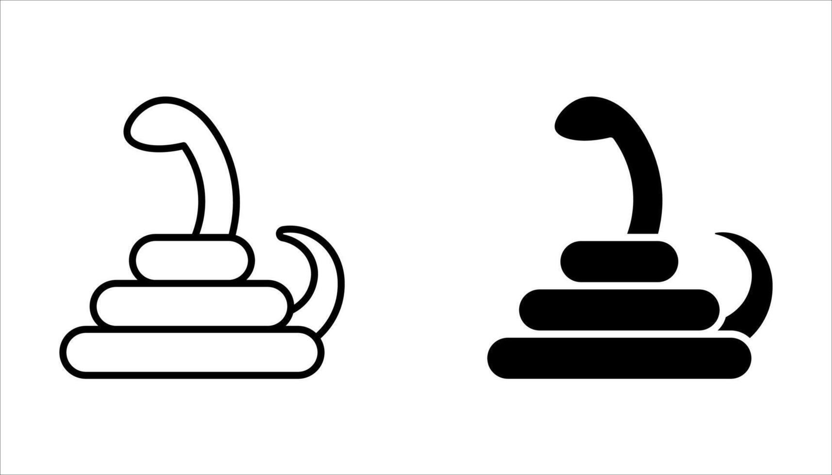snake icon set vector