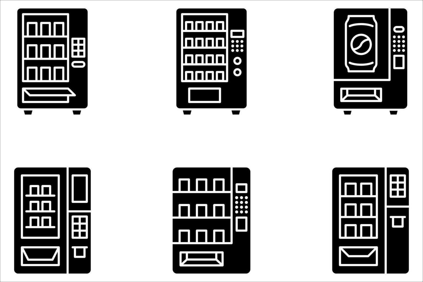 vending icon set vector