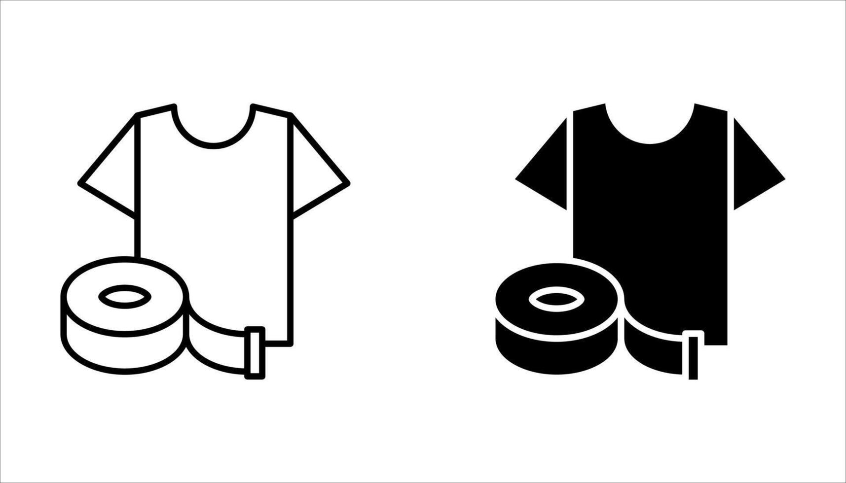 size guide icon set on white vector
