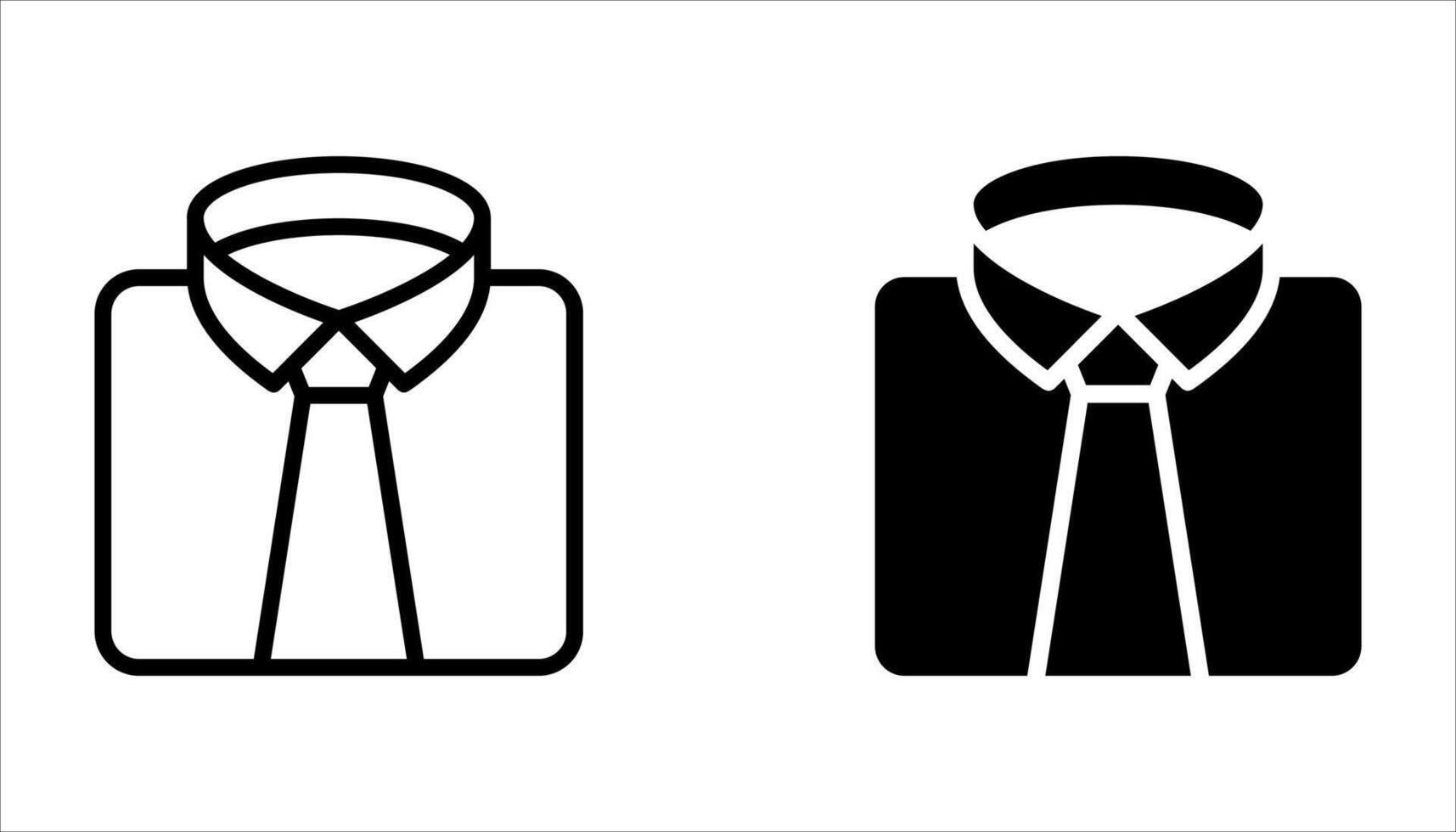 tie icon set on white vector